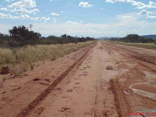 cesta na farmu z mesta Olifantshoek