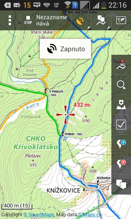 Ukázka mapy SmartMaps