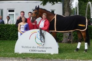 Lukáš Klouda a Jana Bartoňková na CHIO Aachen 2013