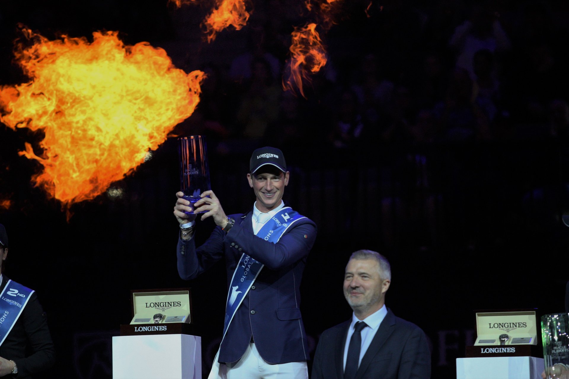 V rámci oslnivého závěrečného ceremoniálu byly šampionům předány hodinky Longines od pana Matthiena Baumgartnera, viceprezidenta Longines a trofeje, které jezdcům předal prezident Longines Global Champions Tour & GCL Jan Tops a ředitel akce Jan Andrlík. 