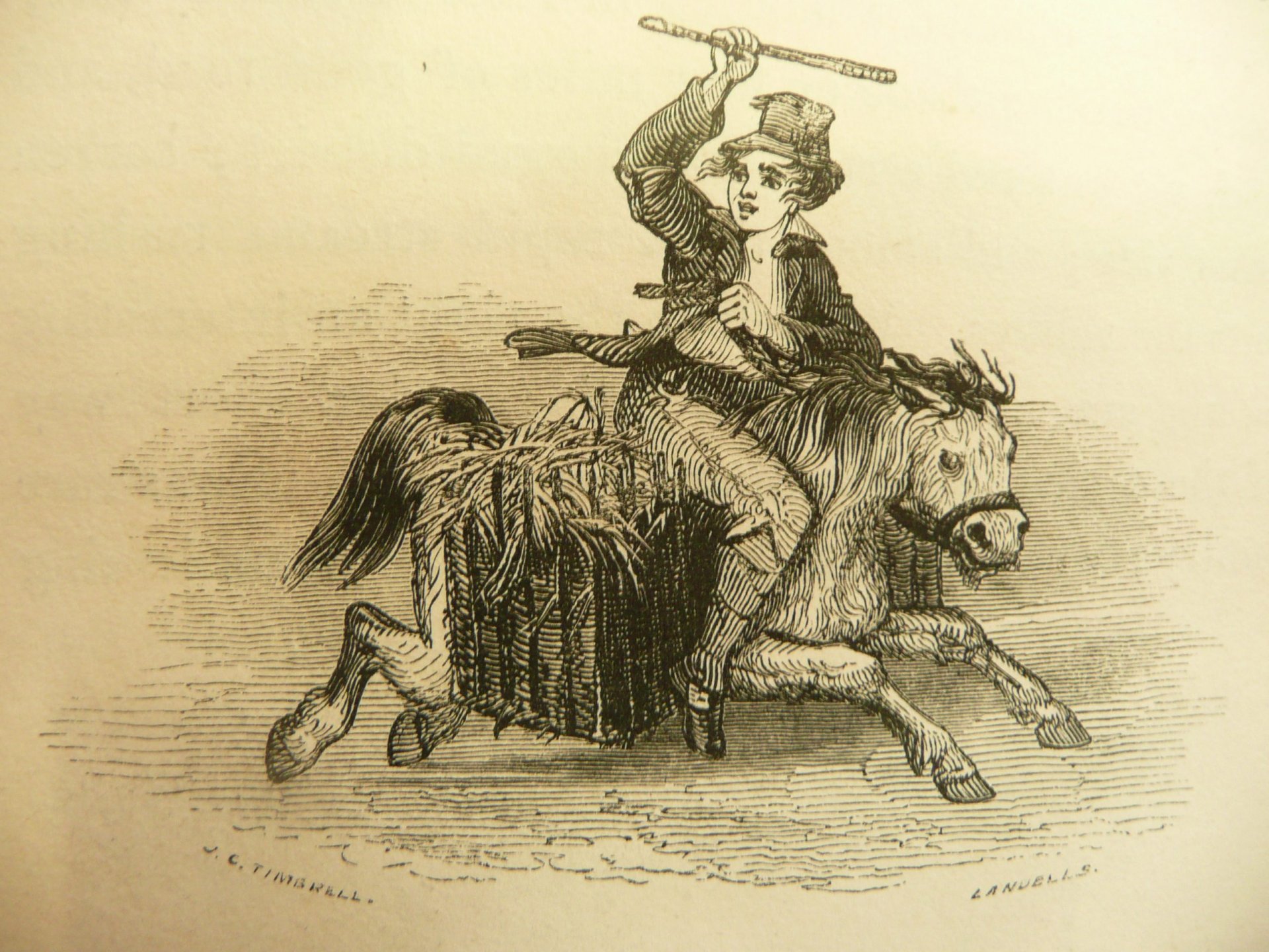 Chlapec na pony, 1840